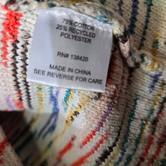 Etcetera Multicolor Knit Belted Cardigan – Size Large - Picture 6 of 6